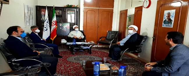 لقاء هيئة رئاسة الجامعة الصناعية في قم مع حجت الإسلام والمسلمين ذوالنور، ممثل أهالي قم الشرفاء.