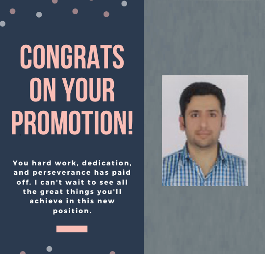 congrats on your promotion from assistant professor to associate professor